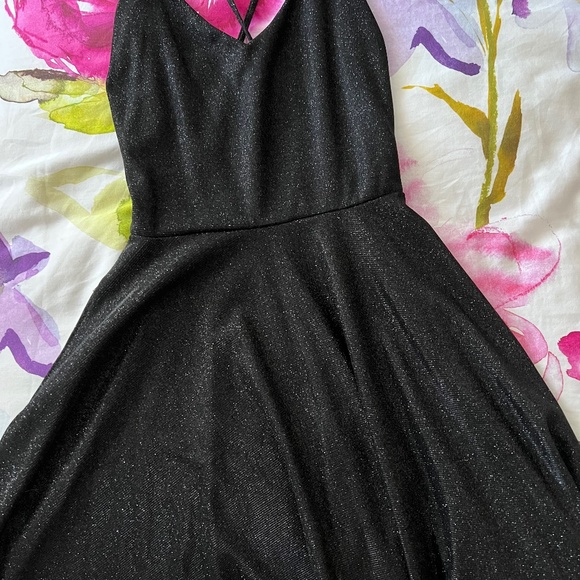 Sparkly Black skater dress XS - Picture 1 of 2